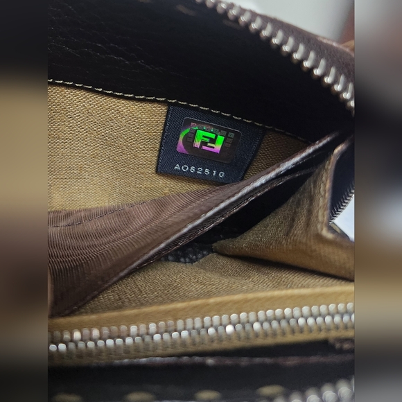 FENDI Selleria Leather Zip Around Wallet - Picture 12 of 16